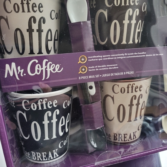 Mr.Coffee Bareggio Mug and Spoon Set, Café Americano - Picture 9 of 10